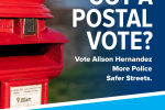 Register to vote by post for PCC Elections
